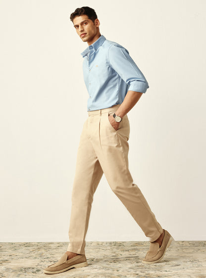 Essential True Blue Cotton Oxford Shirt