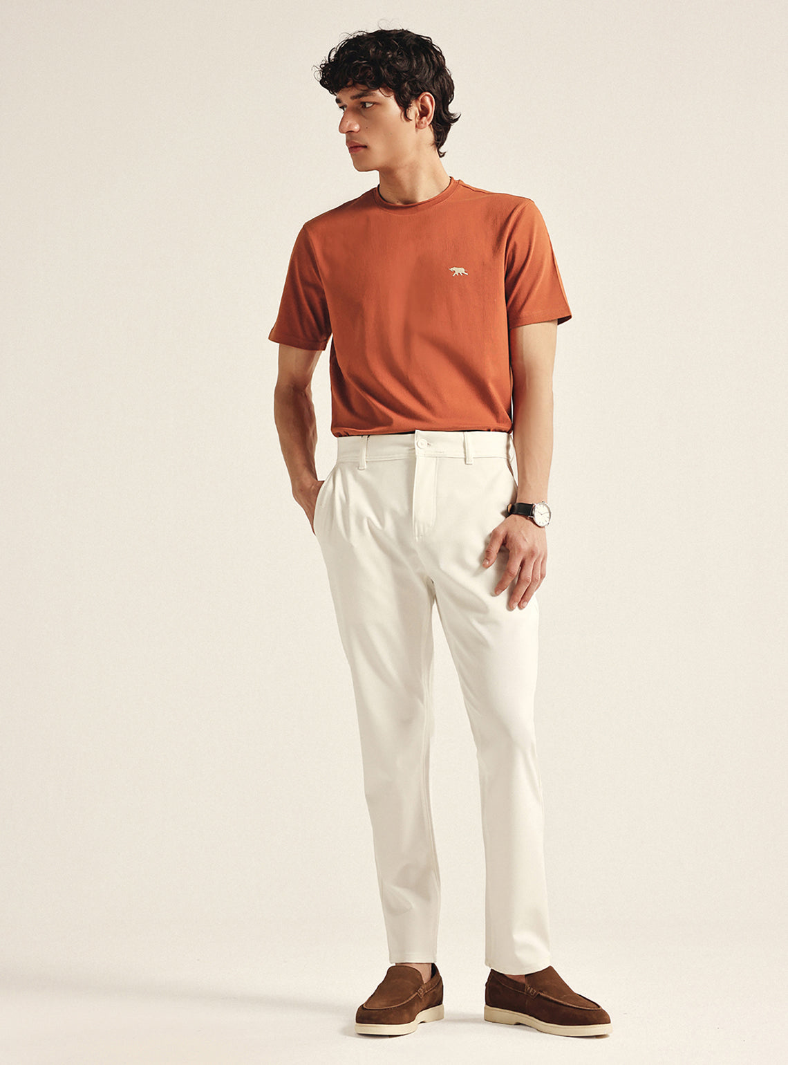 Honeysuckle Rust Cotton Crewneck