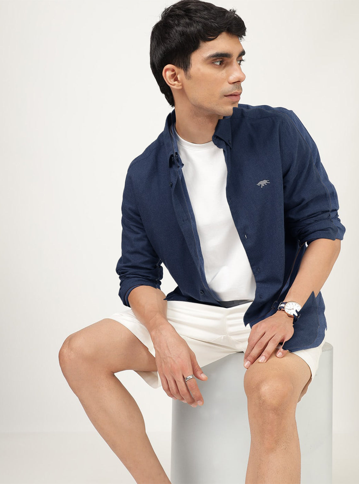 Bay Cotton Melange Shirt