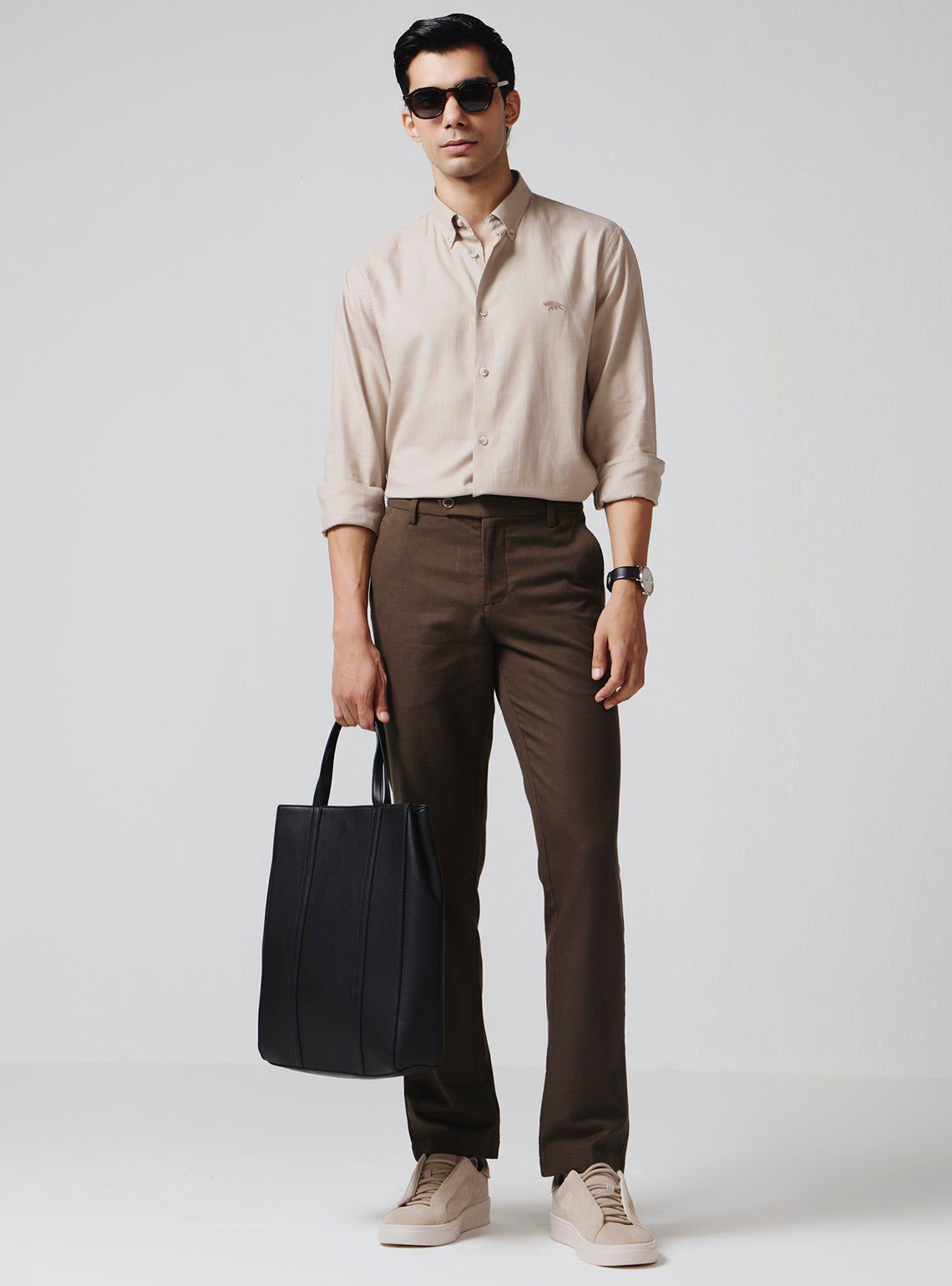 Khaki Cloud Cotton Shirt