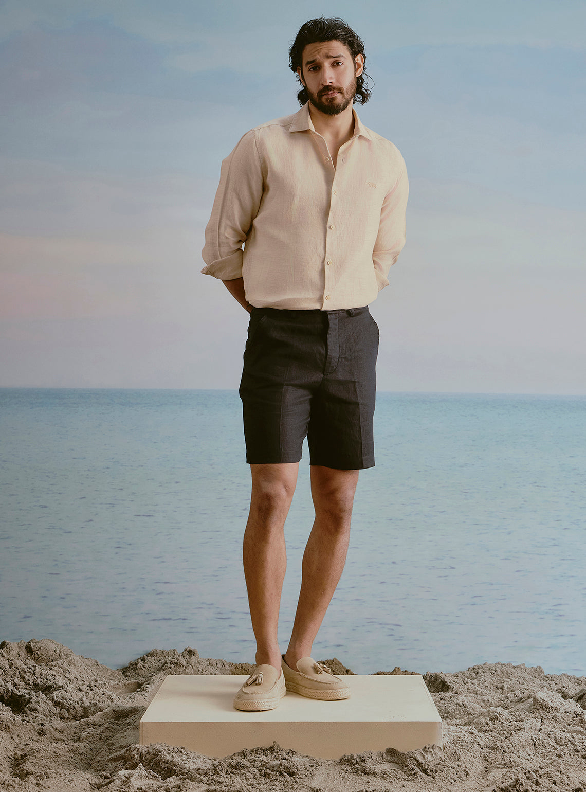 Sun Yellow Linen Shirt