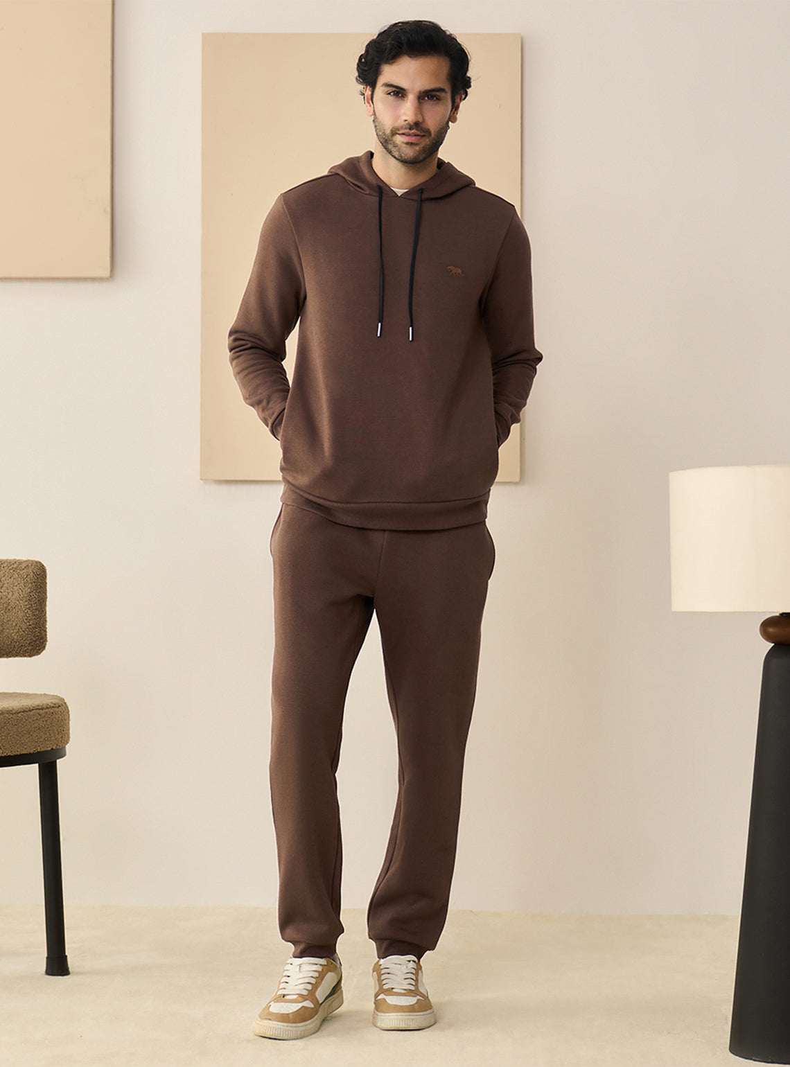Mudslide Brown Fleece Hoodie