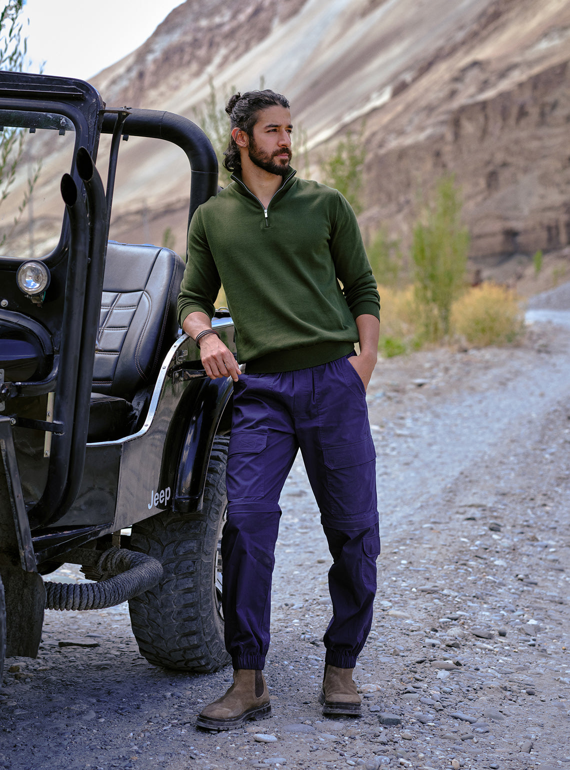 Canopy Olive Cotton Pullover