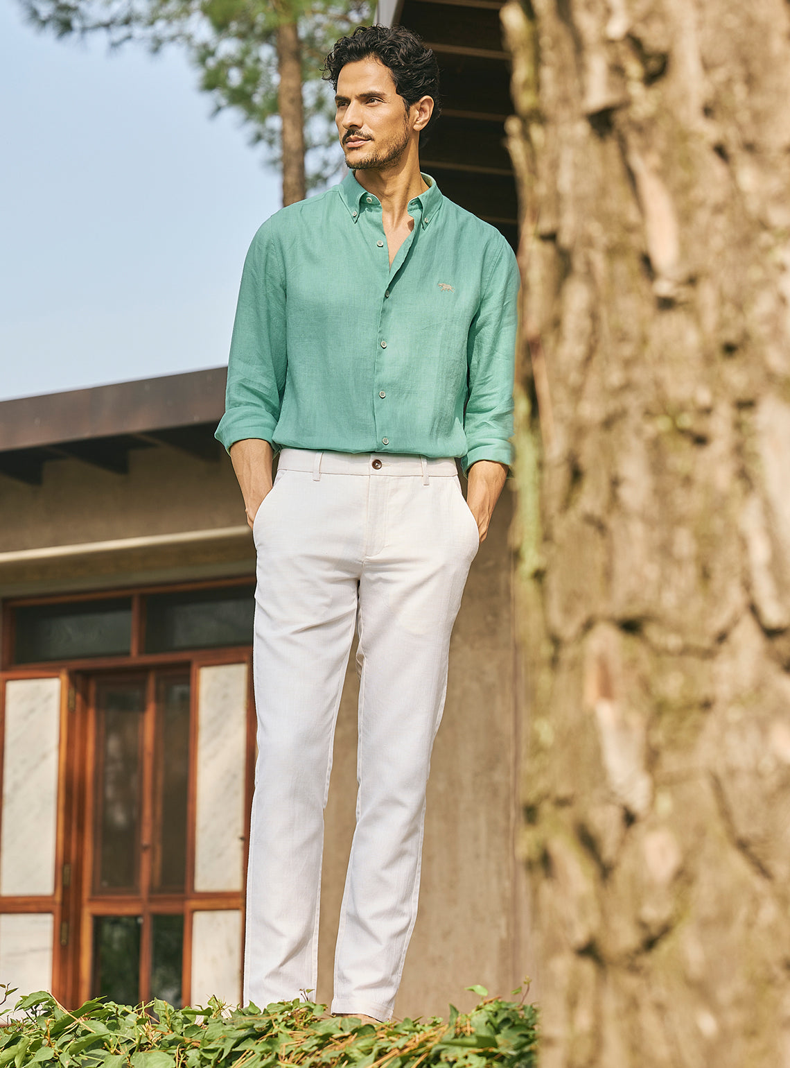 Meadow Mint Green Linen Shirt