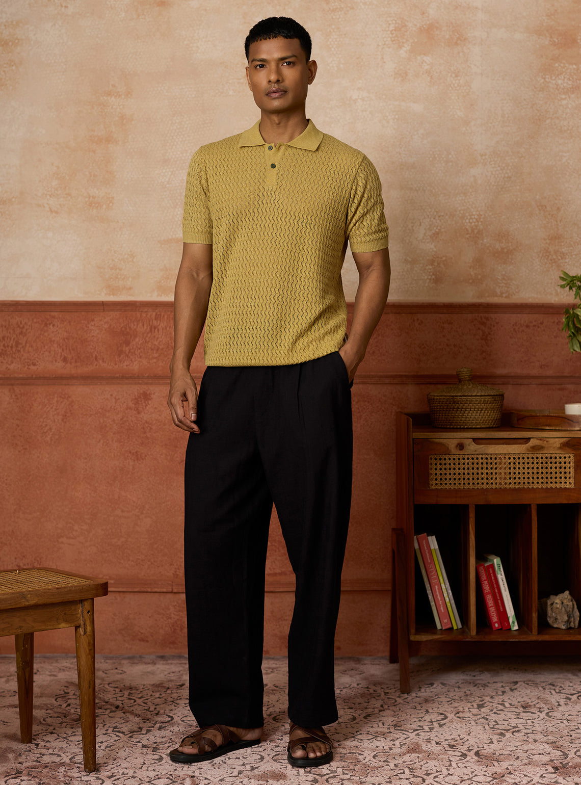 Canopy Olive Grindle Cotton Polo