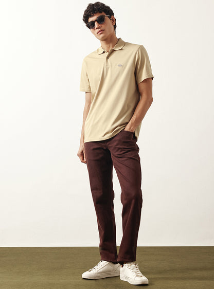 Khaki Bistro Cotton Polo