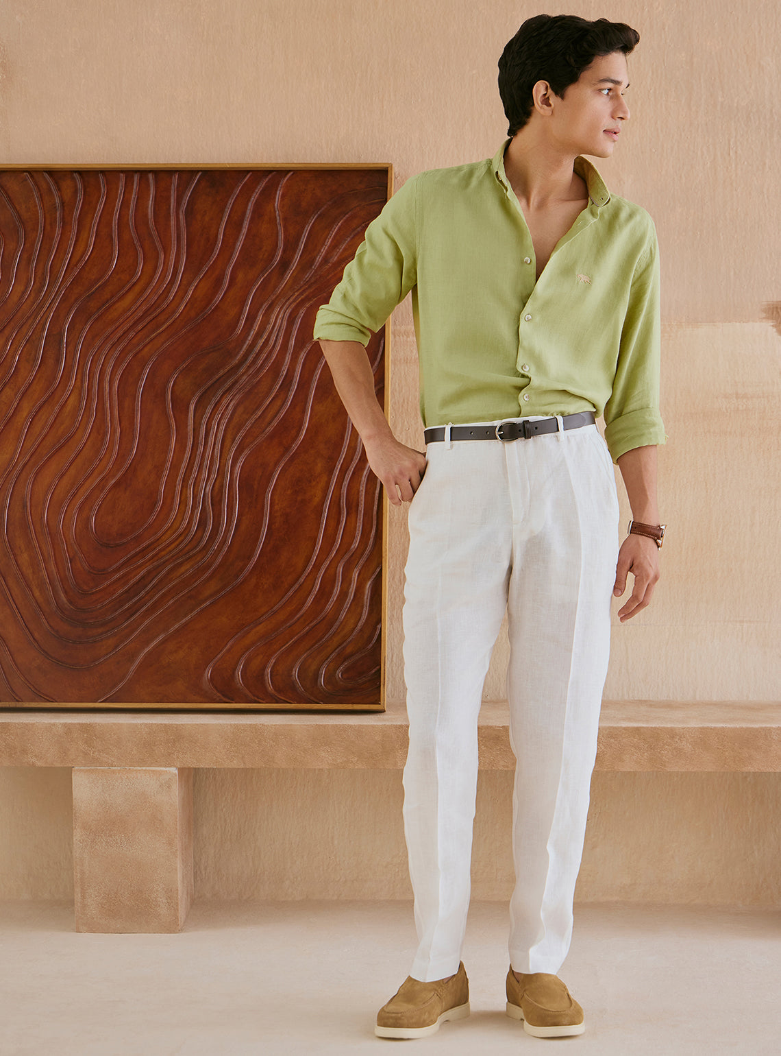 Sage Green Linen Shirt