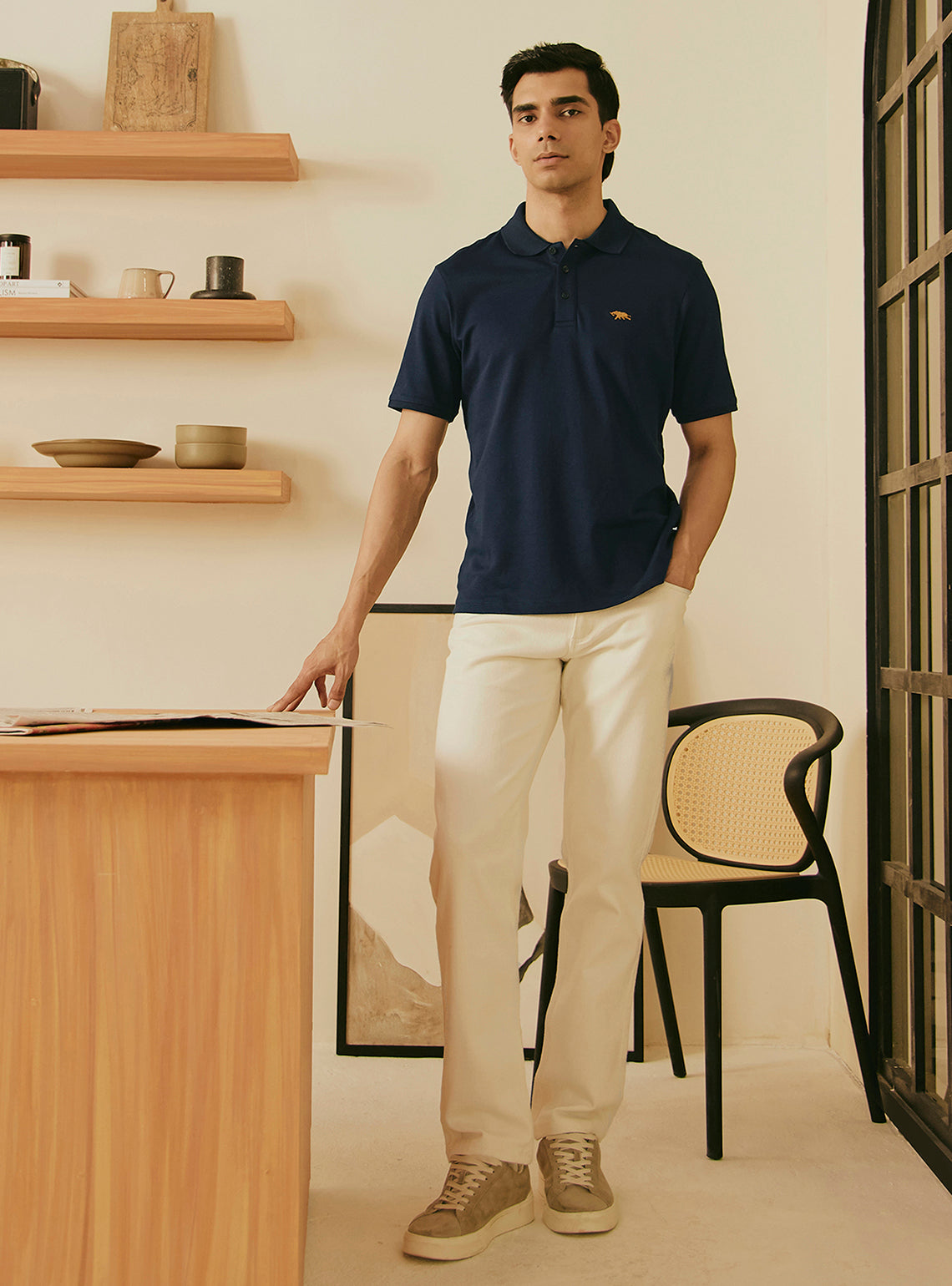 Indigo Navy Supima Cotton Polo