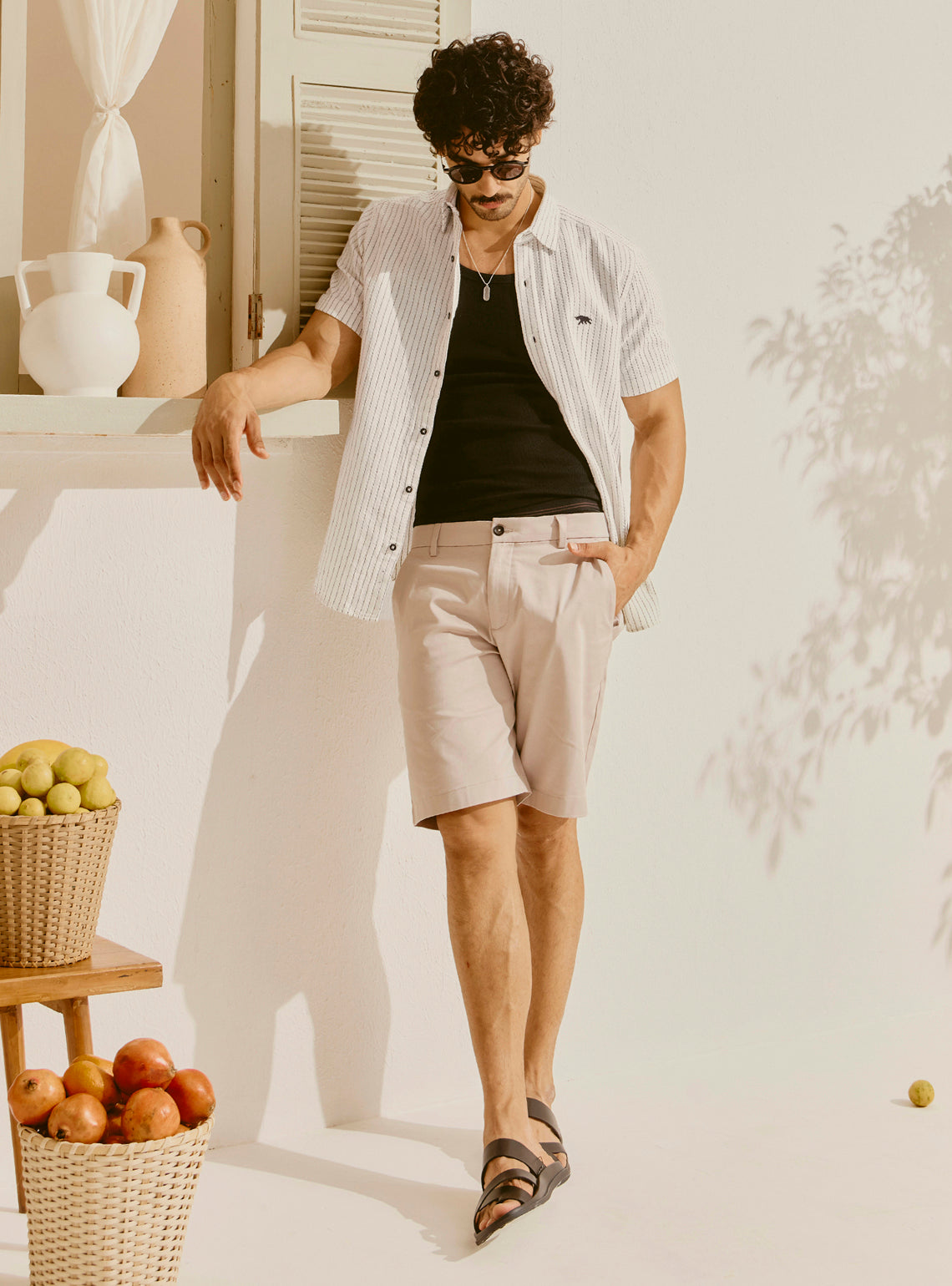 Hydra Off-White Cotton Stripe Shirt