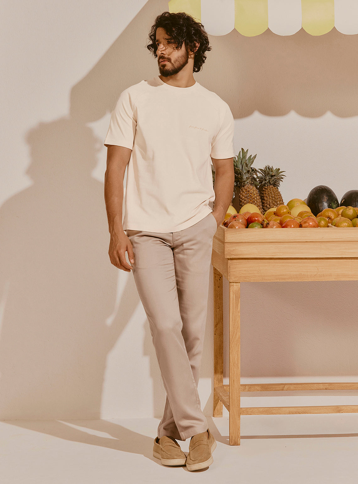 Formentera Off-White Cotton Crewneck
