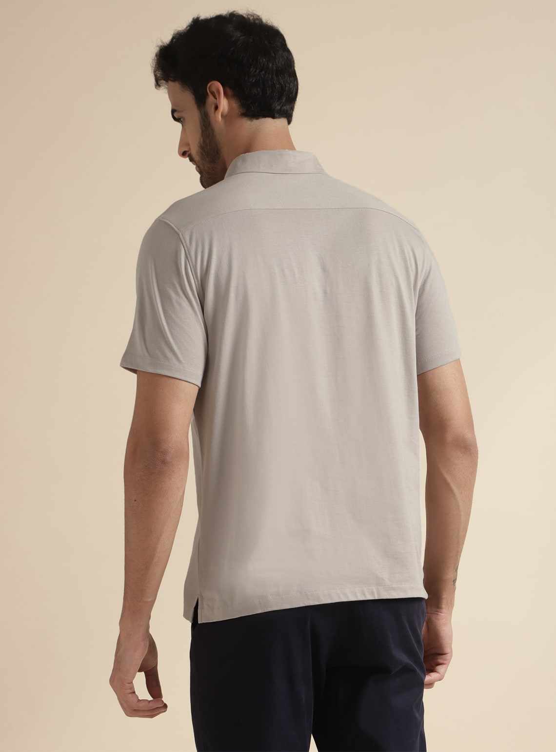 Ashbury Beige Shirt - Half