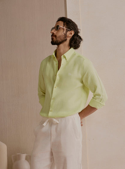 Reef Green Linen Shirt