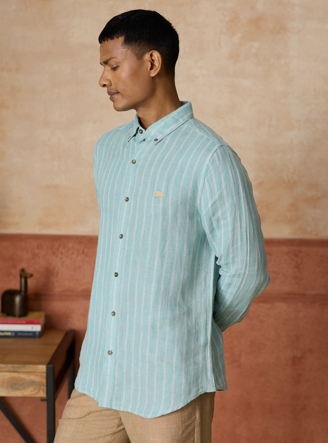 Oasis European Linen Stripe Shirt