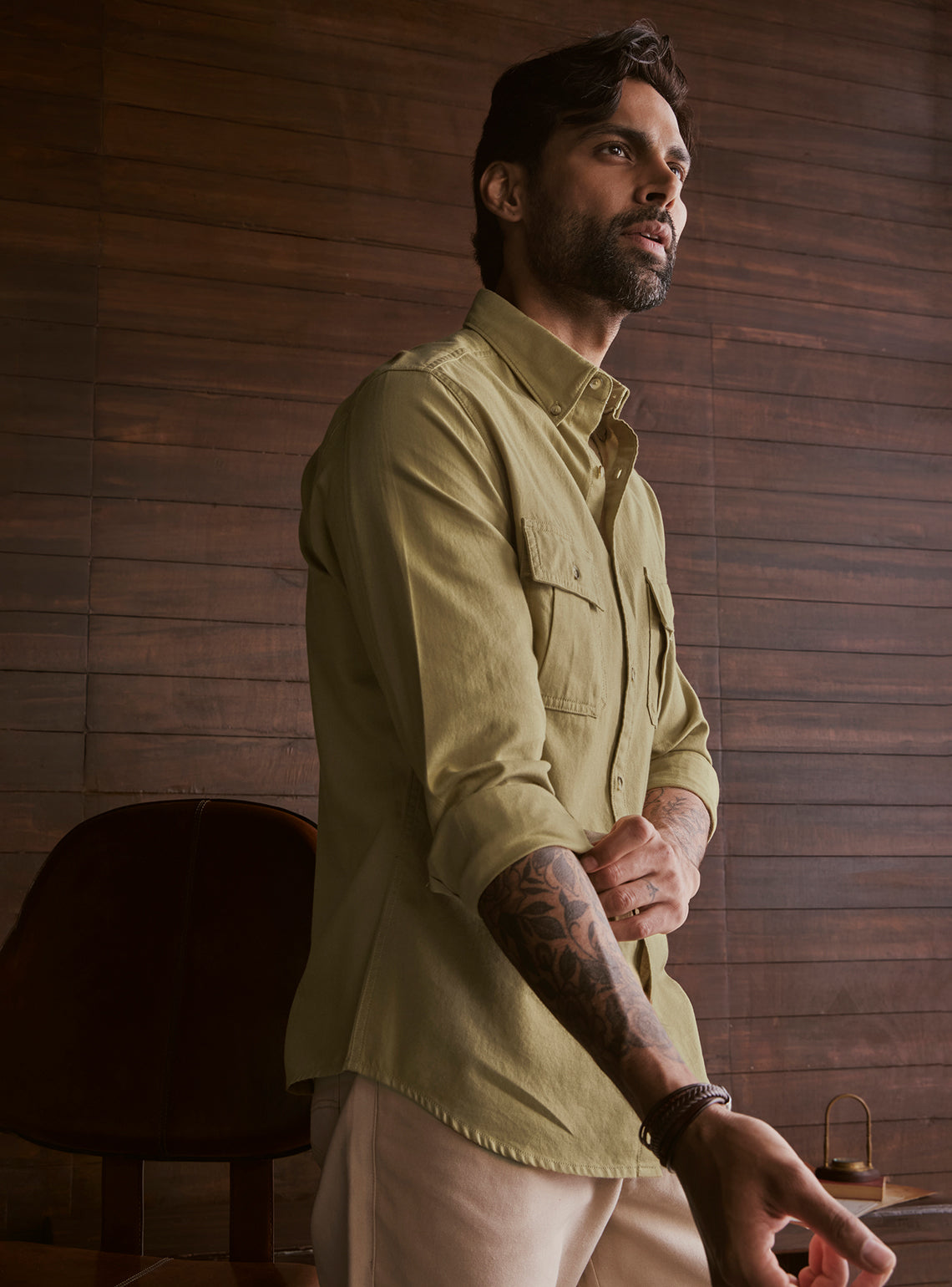 Alpine Green Explorer Cotton Shirt