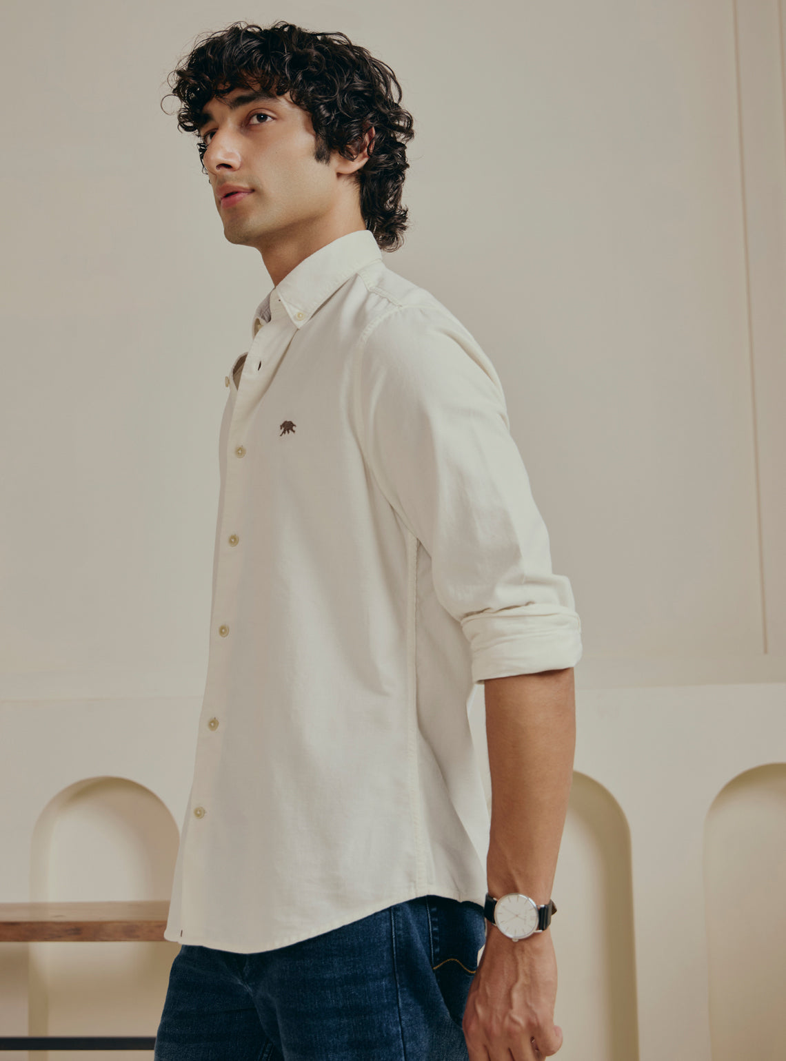 Hemis Beige Corduroy Shirt