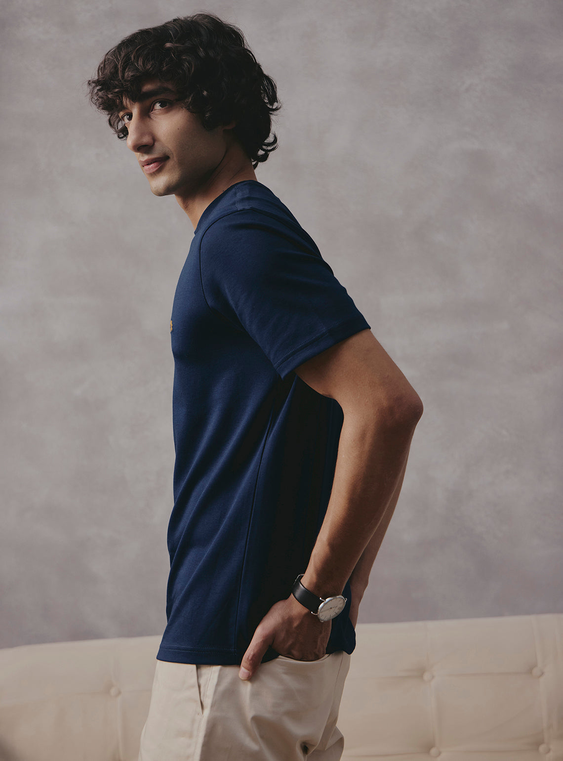 Wolfsbane Navy Supima Cotton Crewneck