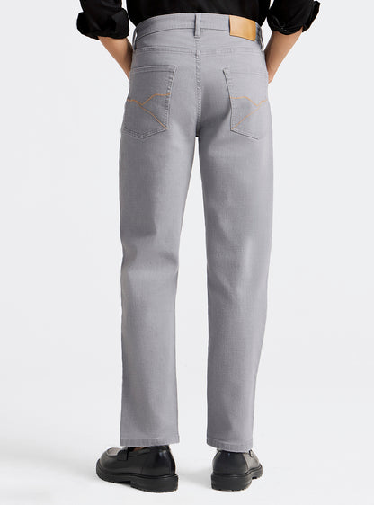 Storm Grey Cotton Blend Jeans