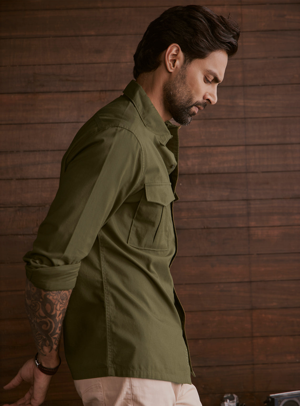 Canopy Olive Explorer Cotton Shirt