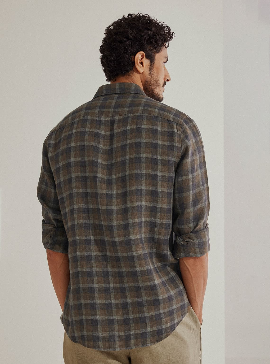 Dune Check Linen Shirt