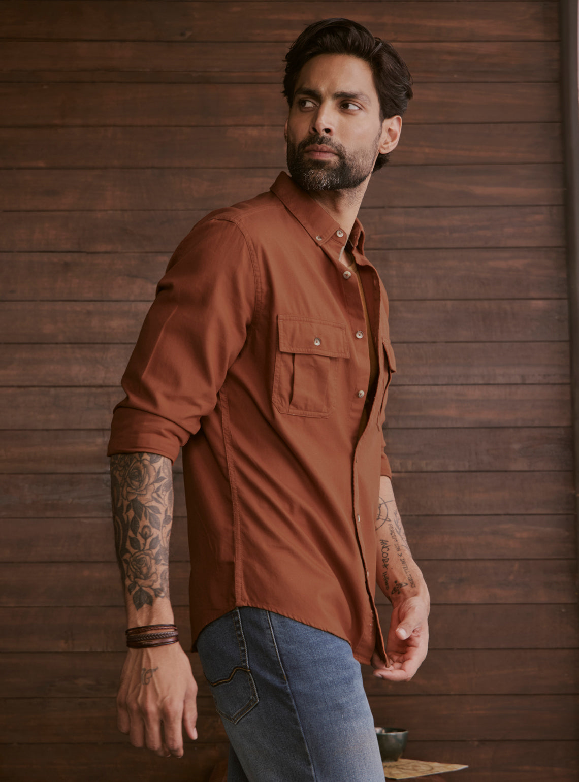 Cinder Rust Explorer Cotton Shirt