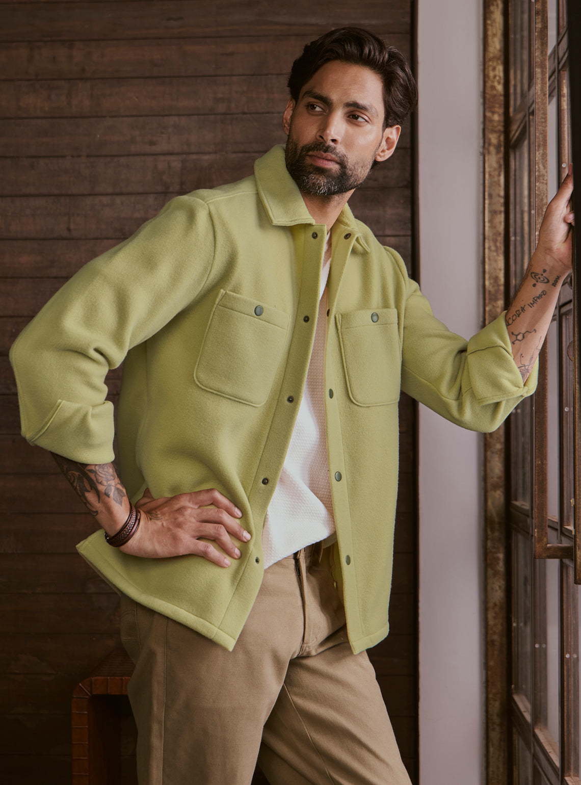 Lush Green Poly Fleece Jacket