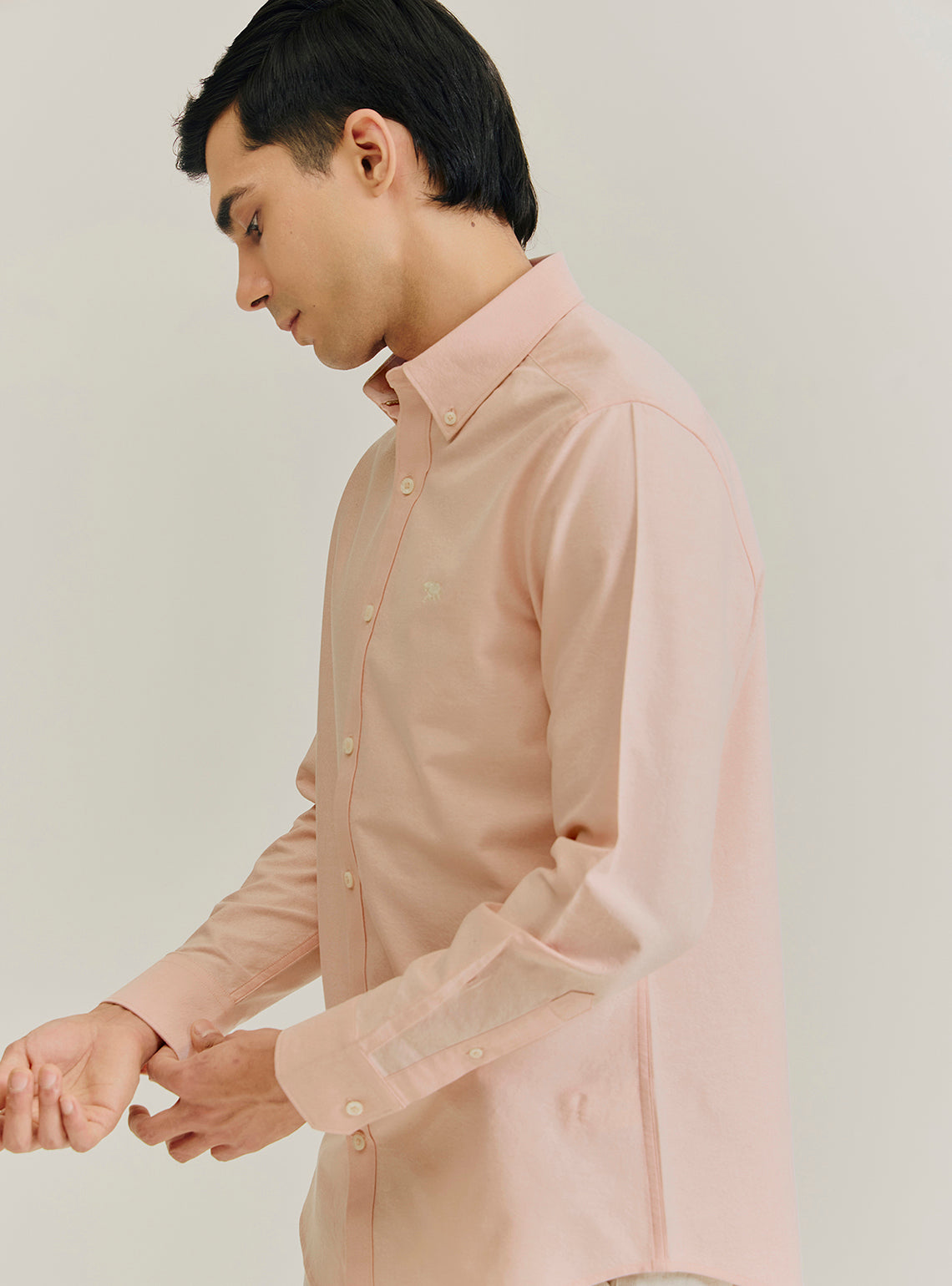 Marmalade Orange Giza Cotton Oxford Shirt