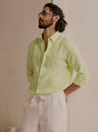 Reef Green Linen Shirt