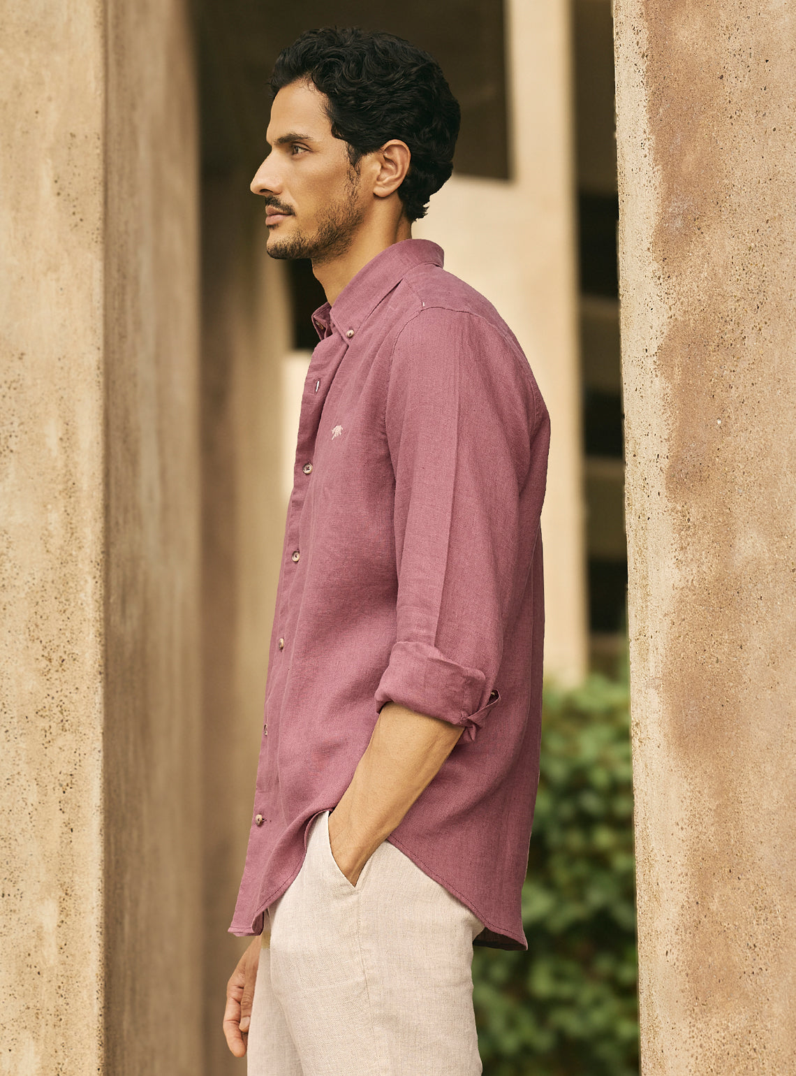 Aurora Pink Linen Shirt