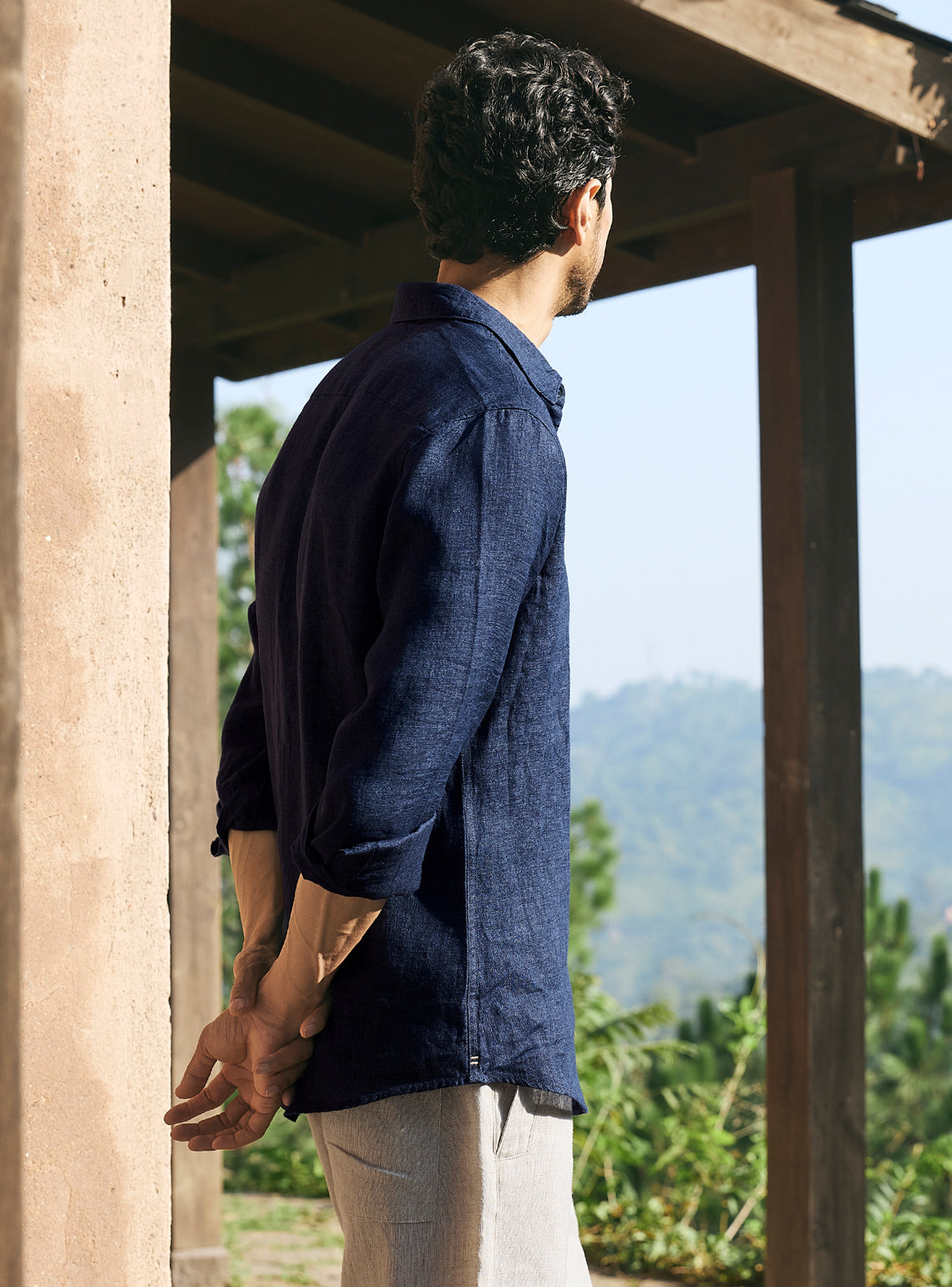 Heritage Navy Linen Shirt