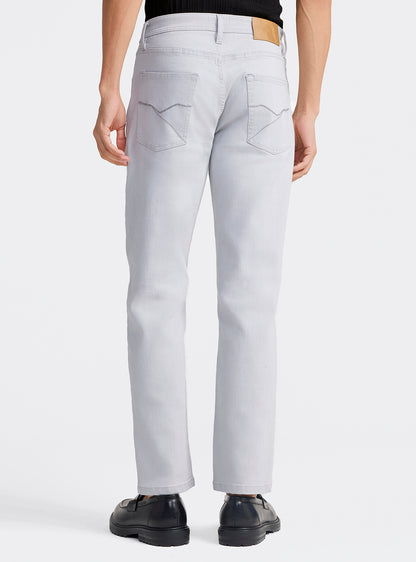 Ghost Grey Cotton Blend Jeans