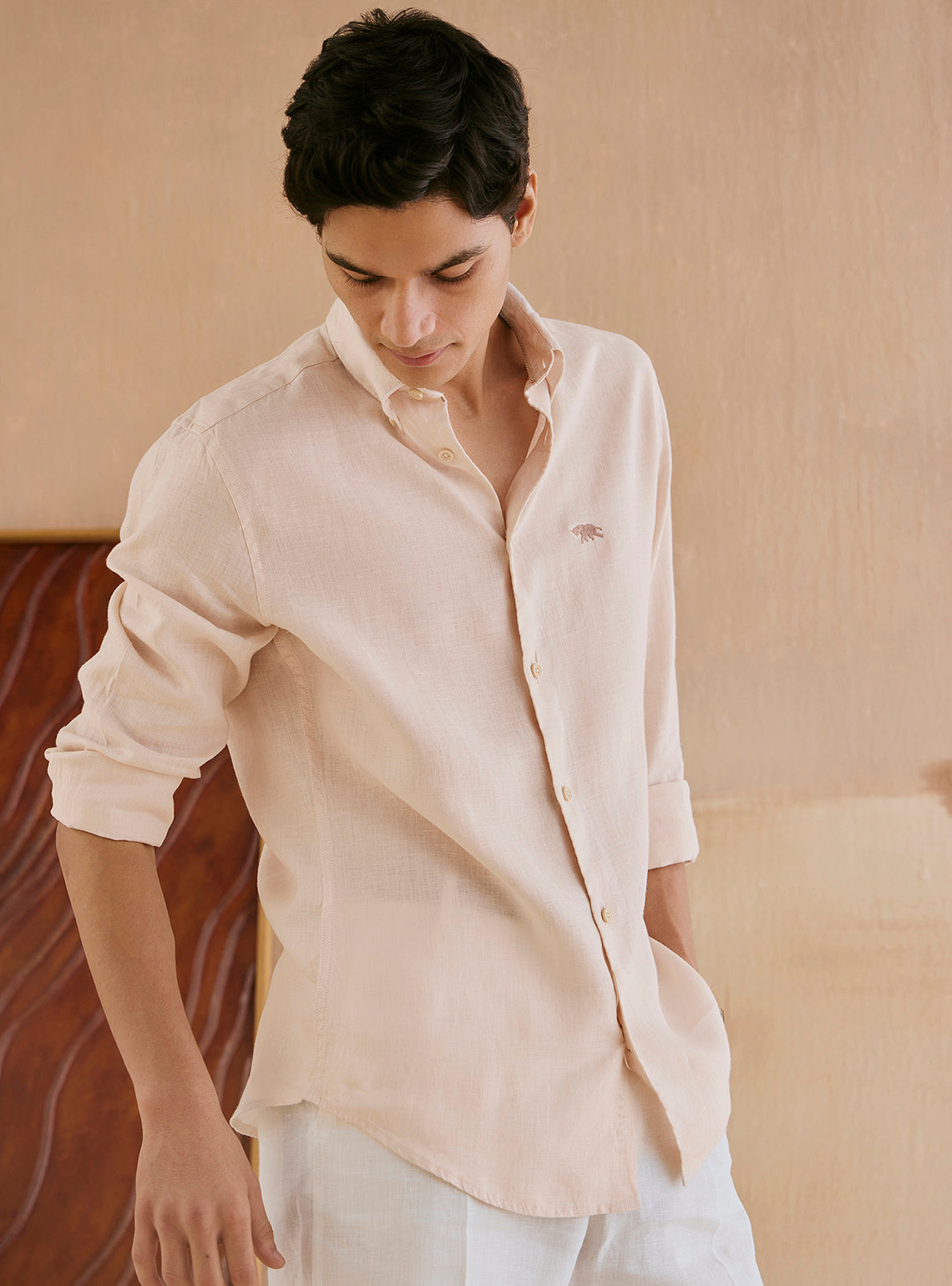 Shell Beige Linen Shirt