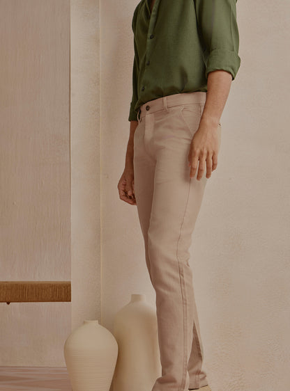 Silt Brown Linen Trousers
