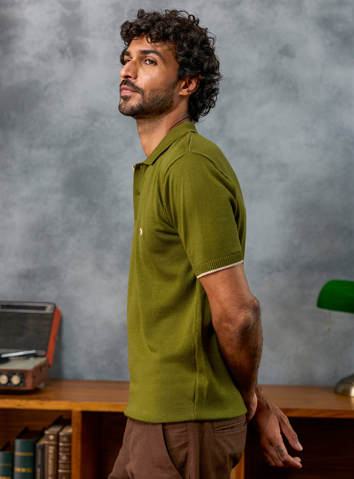 Wildcard Olive Cotton Polo