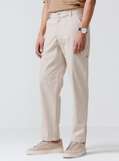 Khaki Frost Cotton Cargos