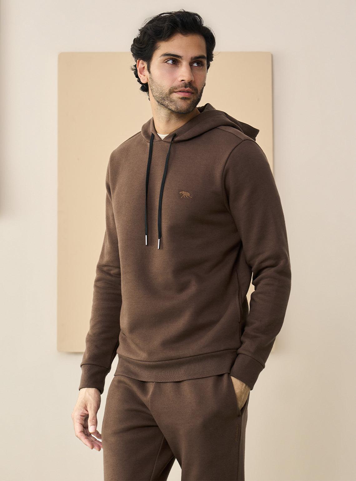 Mudslide Brown Fleece Hoodie