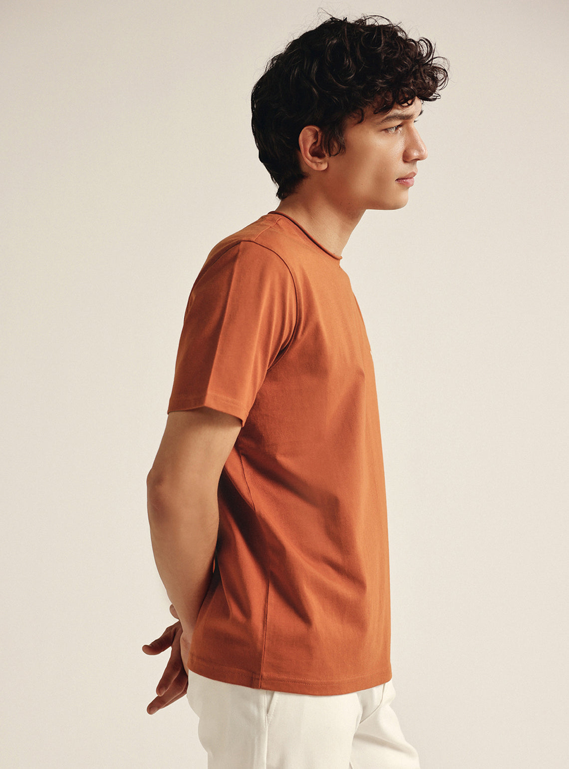 Honeysuckle Rust Cotton Crewneck