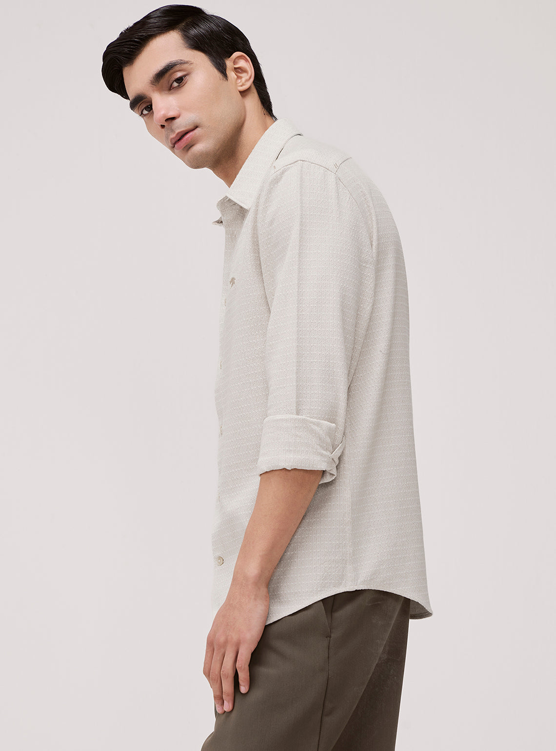 Canyon Khaki Cotton Dobby Shirt