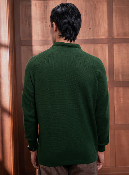 Hunter Olive Cotton Pullover