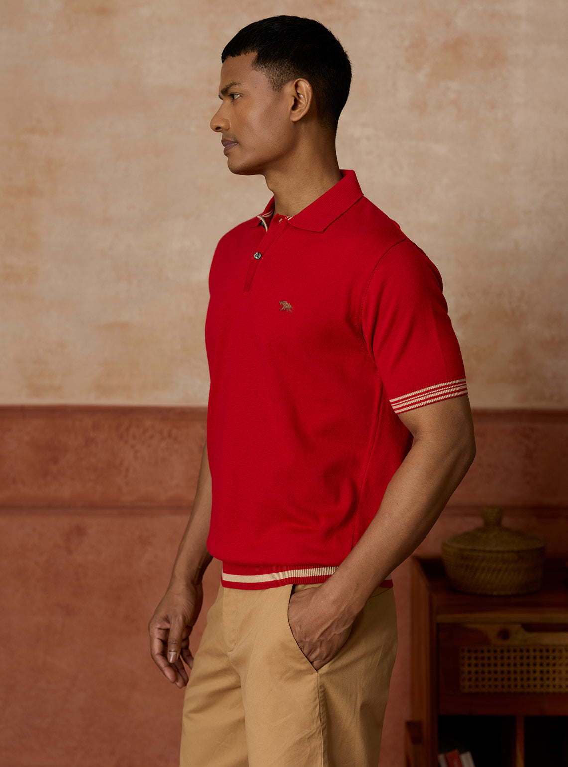 Ruby Beige Tipping Polo