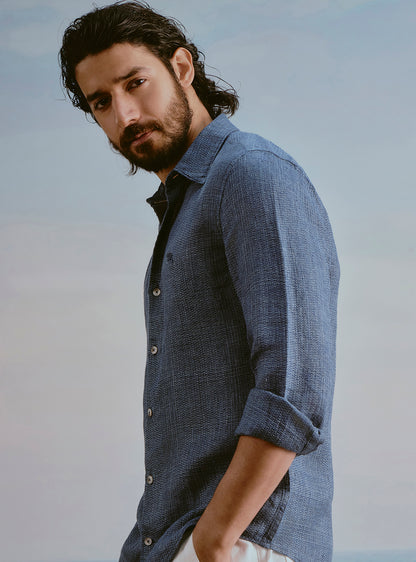 Current Blue Linen Shirt