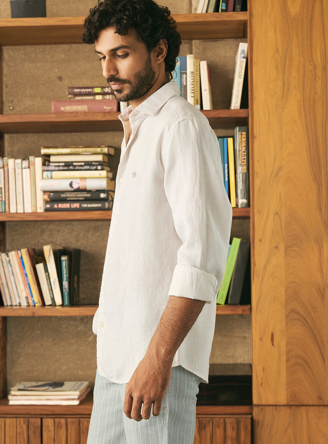 Cosmic Latte European Linen Shirt