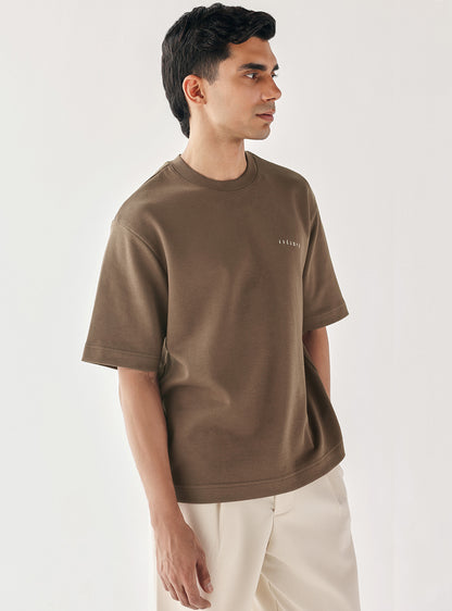 Quincy Brown Cotton Blend Crew