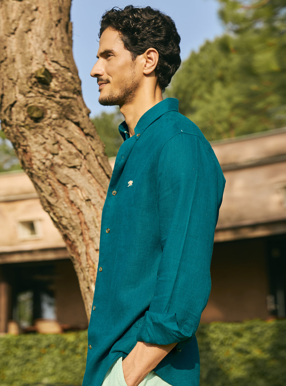 Serpentine eal Linen Shirt