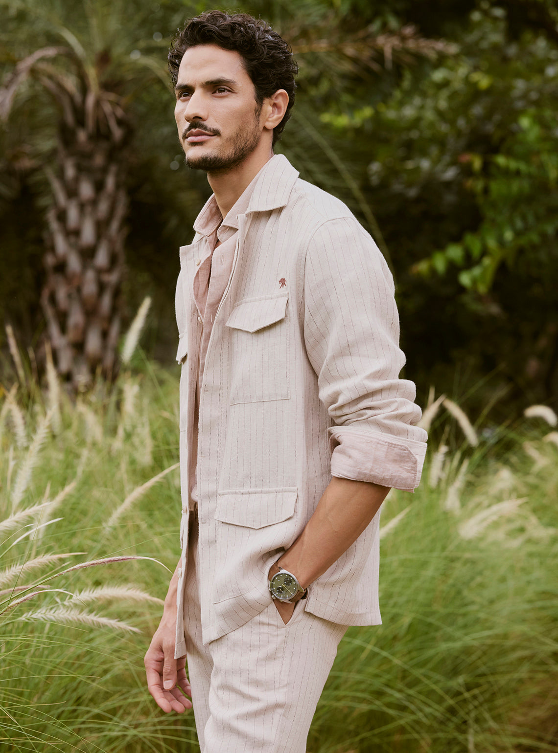 Vista Khaki Linen Jacket