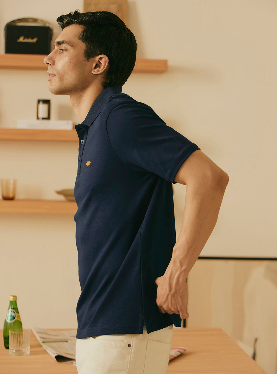 Indigo Navy Supima Cotton Polo