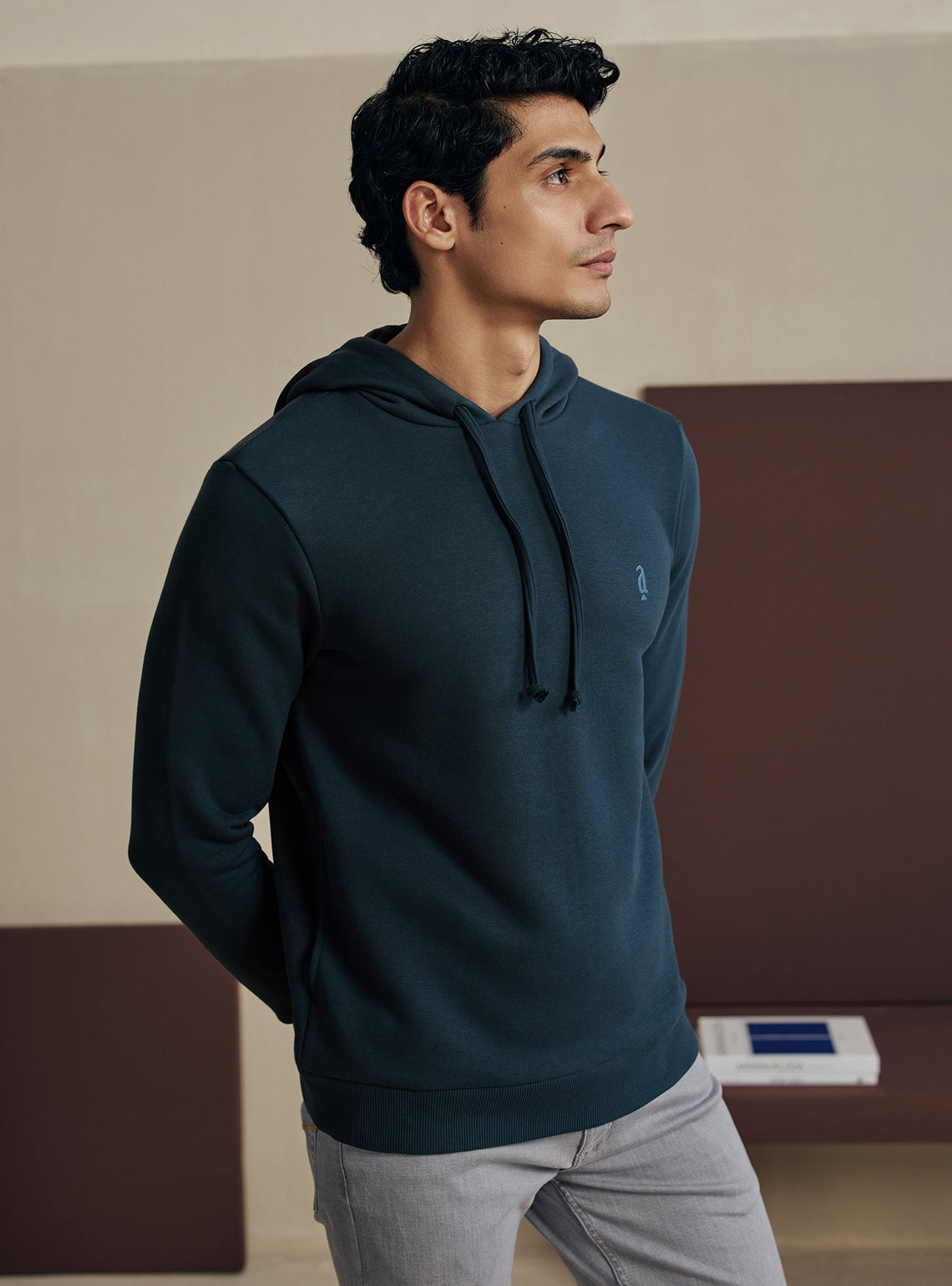 Ink Navy Cotton Triblend Hoodie