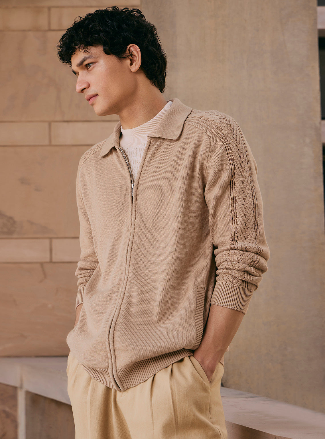 Sandrift Khaki Cotton Jacket