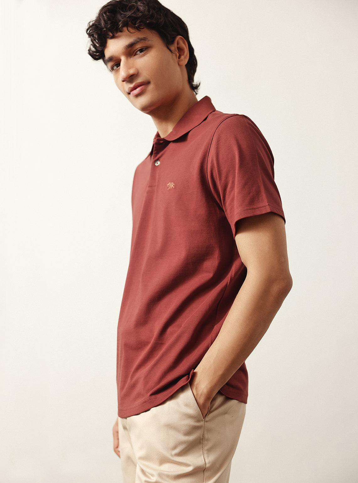 Redwood Rust Cotton Polo