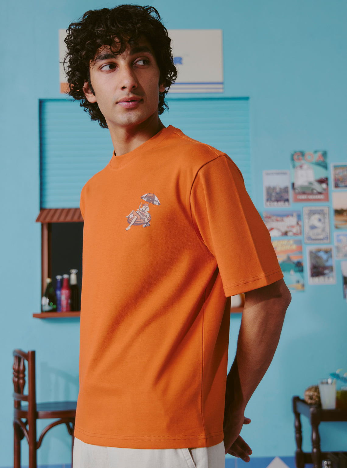 Aperol Spritz Orange Print Crewneck