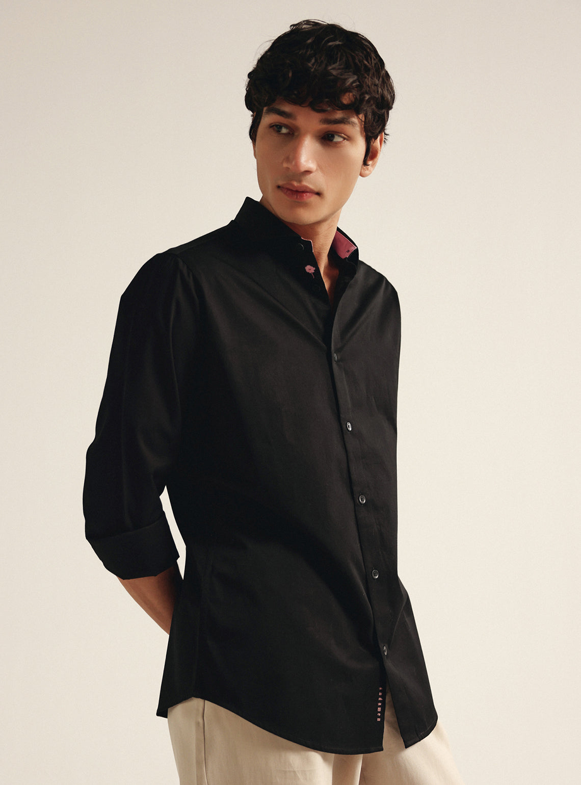 Carbon Black Cotton Formal Shirt